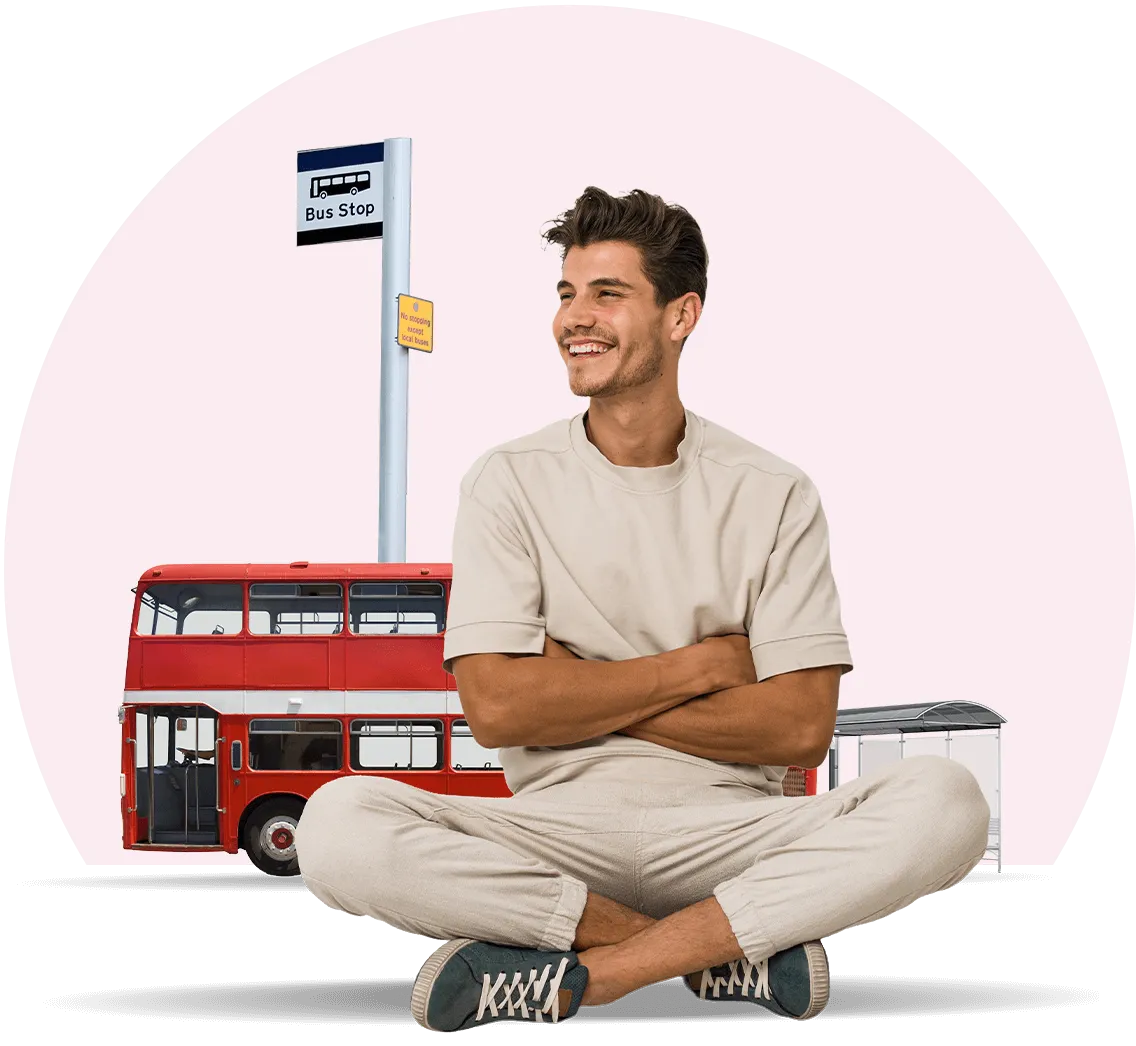 Hand holding up a tower of people